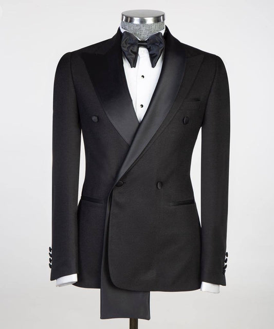 Shawl Design Satin Lapel Black Tuxedo