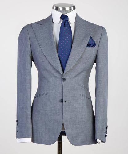 Men's 3 Piece Classic Grey Suit