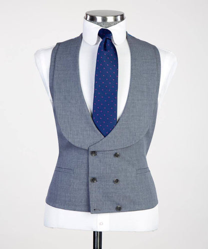 Men's 3 Piece Classic Grey Suit