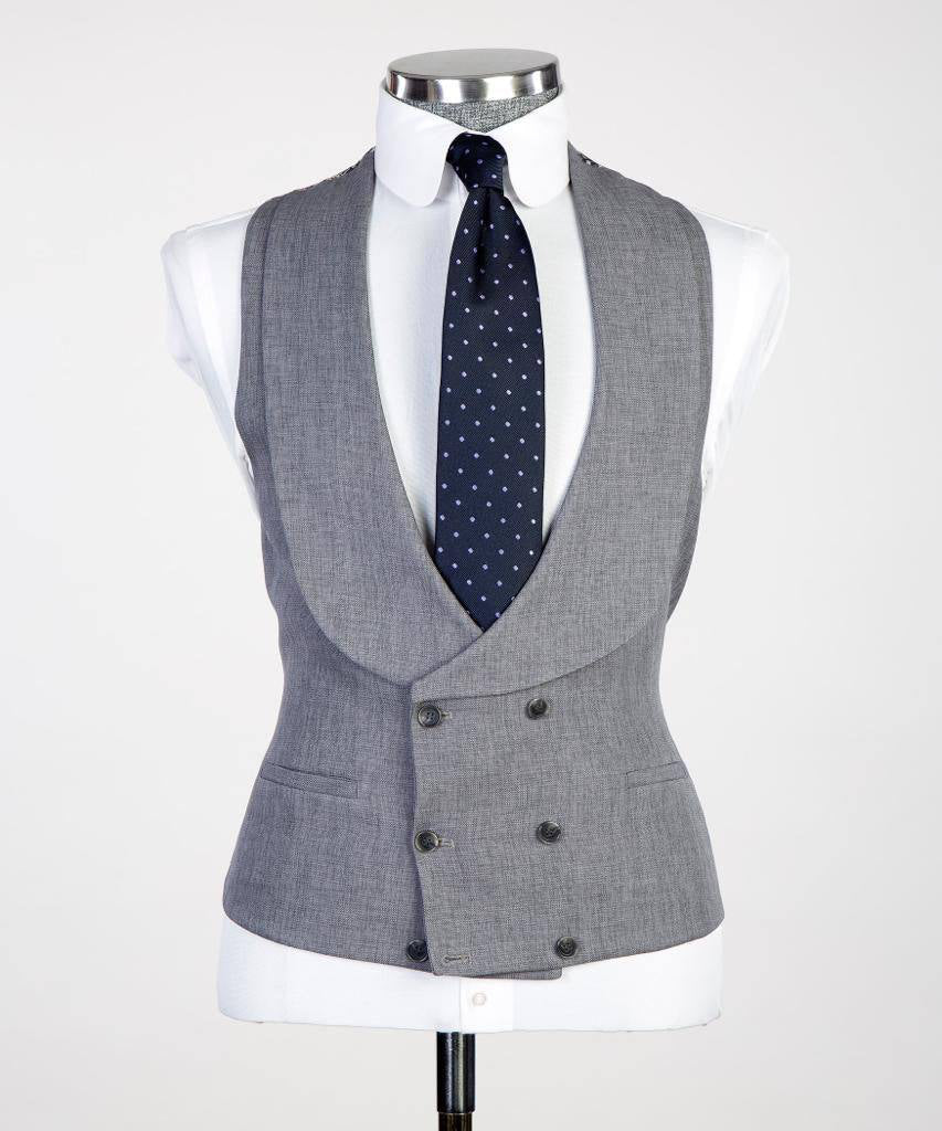 Men's 3 Piece Classic Grey Suit