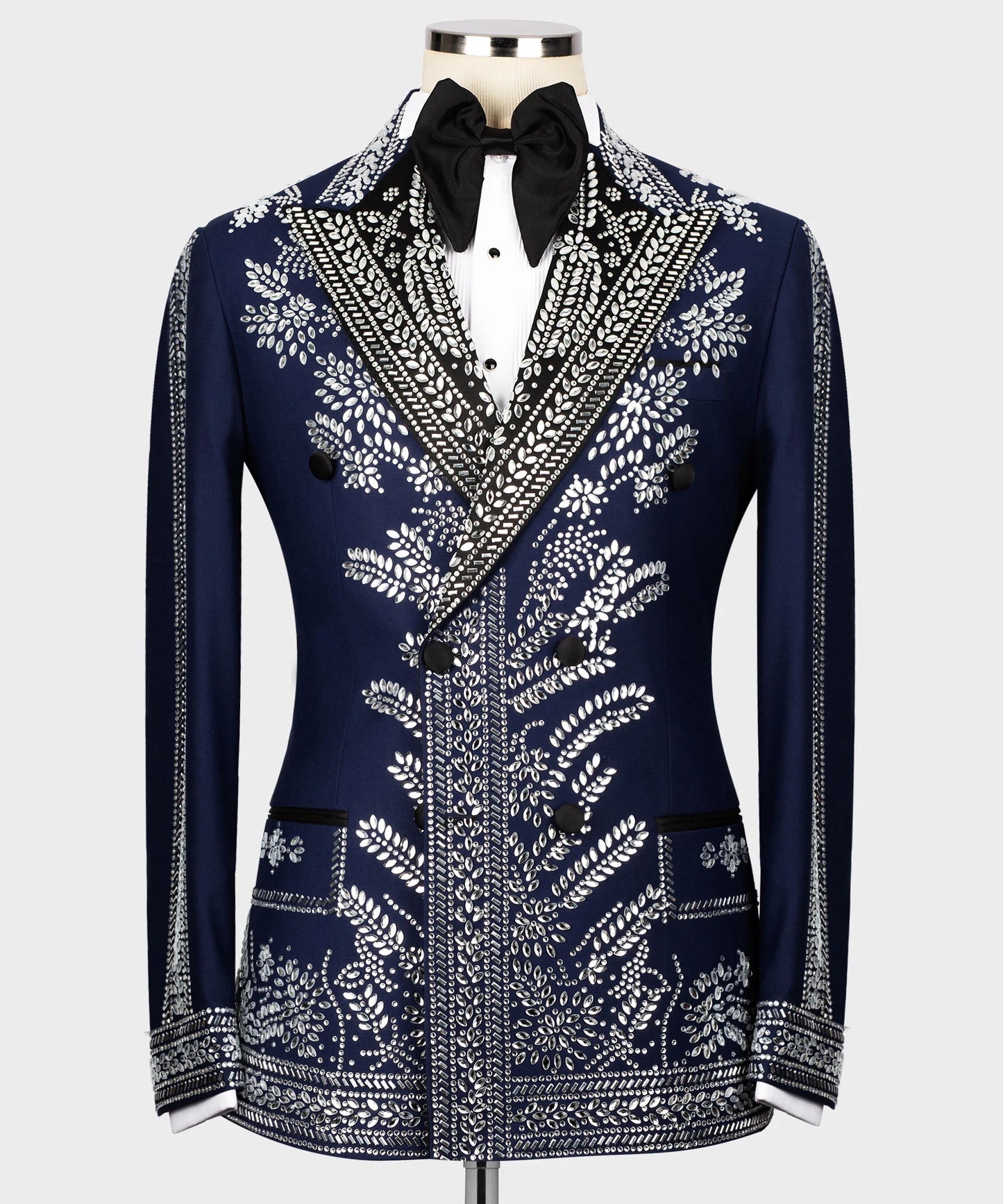 Beaded Tuxedo-Blue