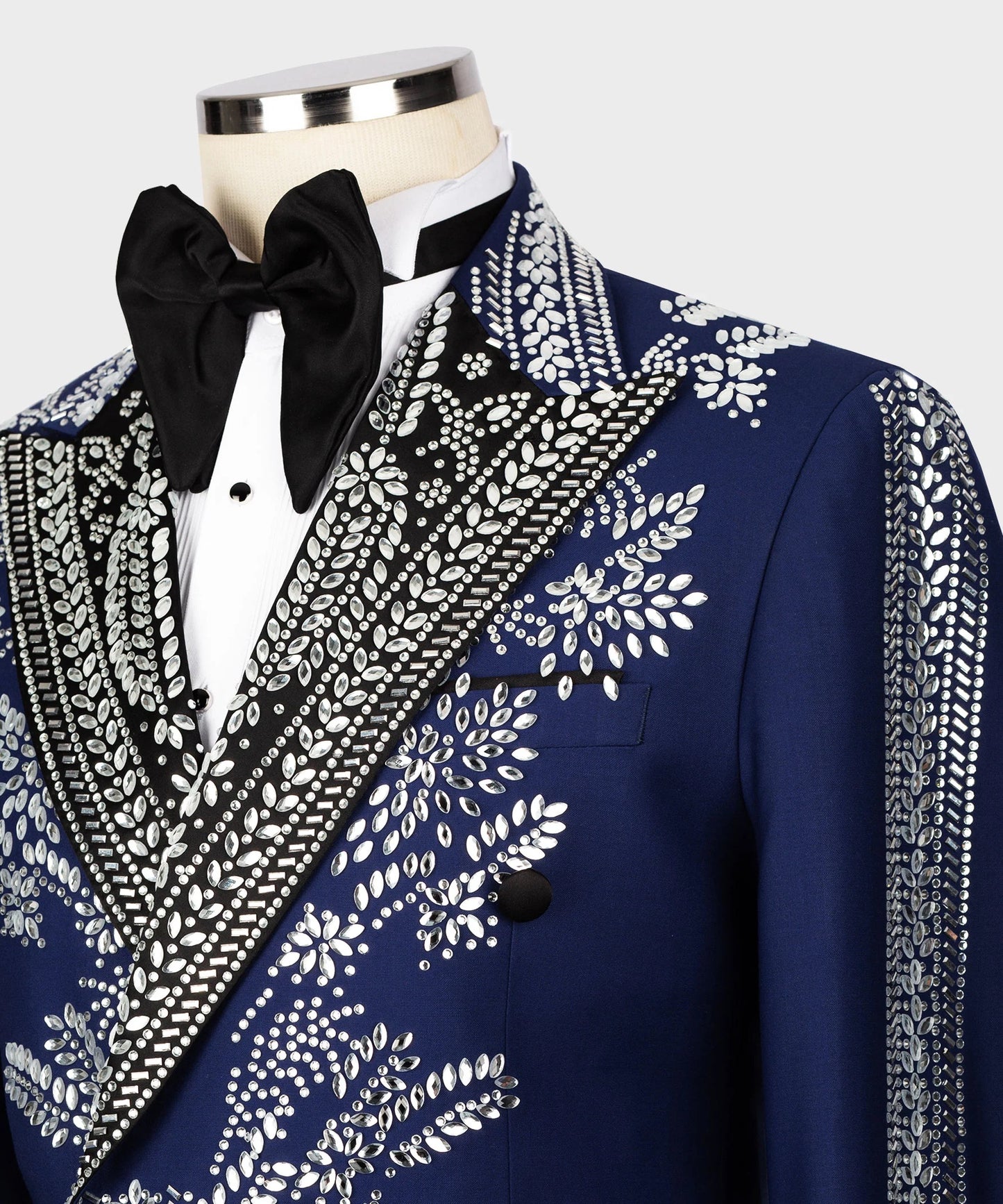 Beaded Tuxedo-Blue