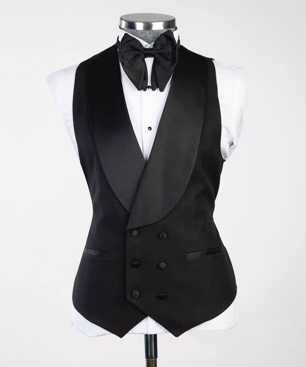 Exclusive Black Tuxedo,3 Piece, Beaded, Stone Stitched.