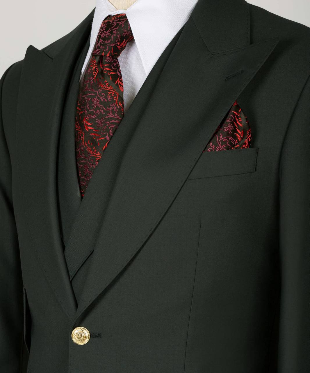 Men's Suit Set, %100 Wool, Green