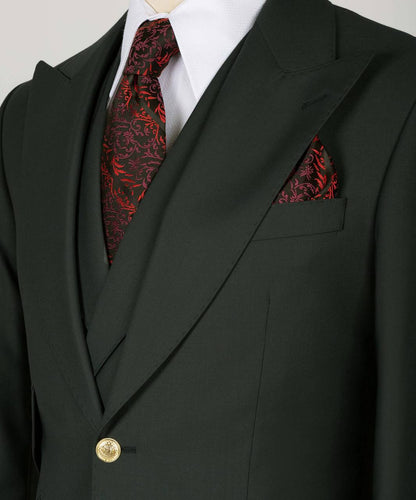 Men's Suit Set, %100 Wool, Green