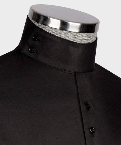 High Collar Shirt Black