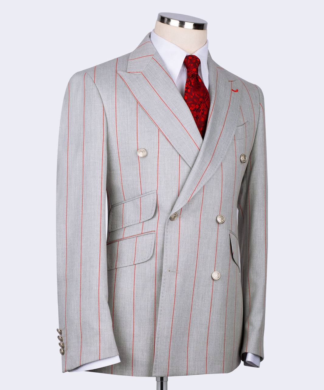 Costume Homme, 2 Pièces, Double Boutonnage, Champagne, Revers Châle, Look Élégant, Idéal pour Mariage, Fêtes, Bal, Célébrations KLD