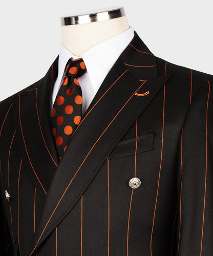 Men's Suit -2 Piece Double Breasted Stripy