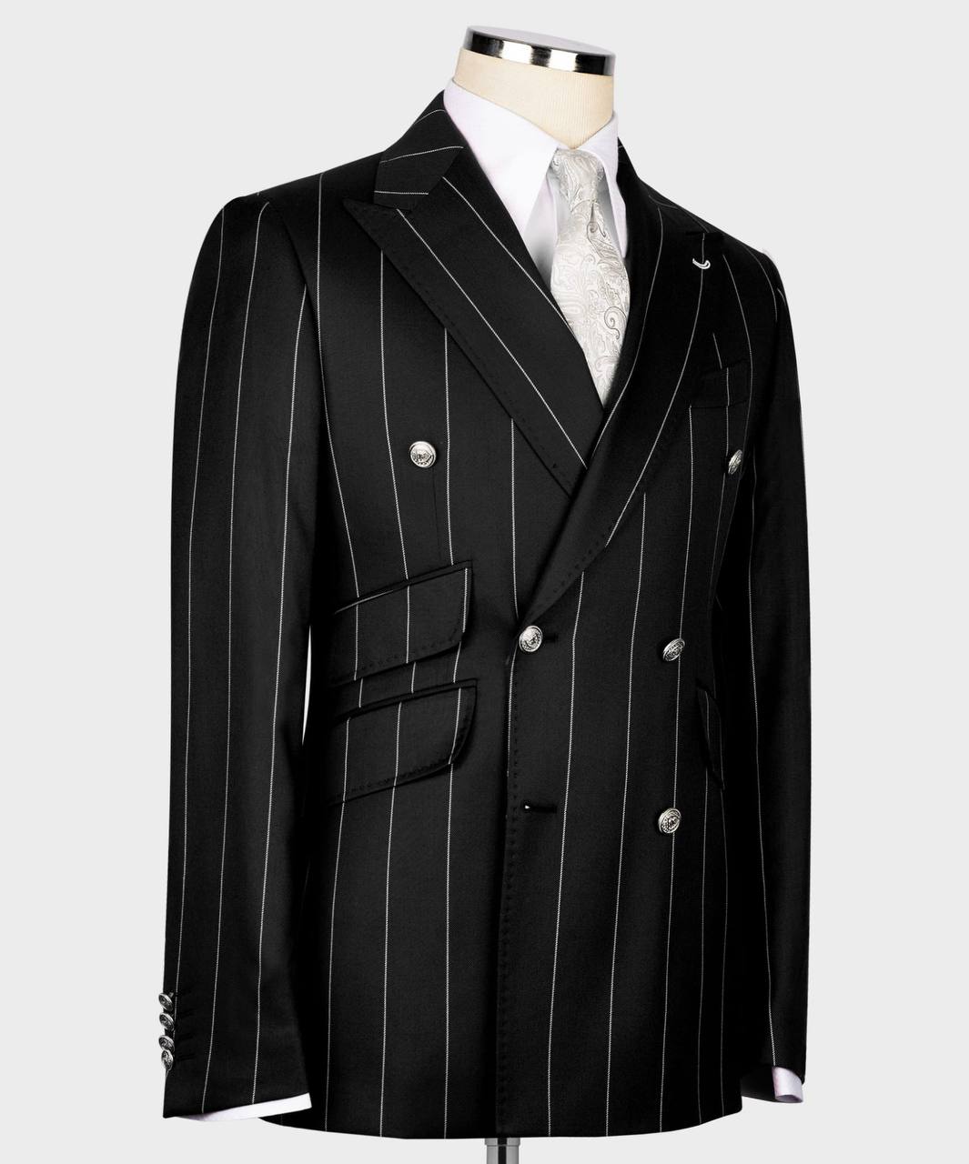 Costume Homme, 2 Pièces, Double Boutonnage, Champagne, Revers Châle, Look Élégant, Idéal pour Mariage, Fêtes, Bal, Célébrations KLD