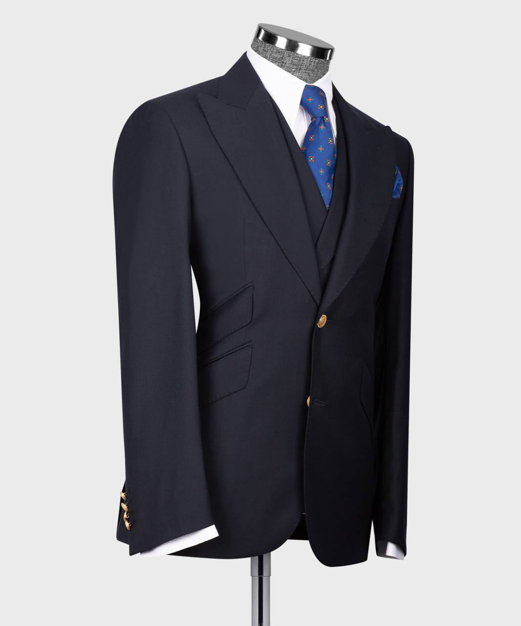 Men's Suit Set, %100 Wool, Navy