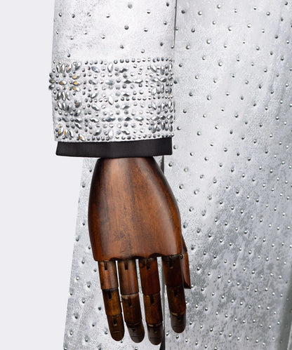 Elegant Sherwani Tuxedo Silver