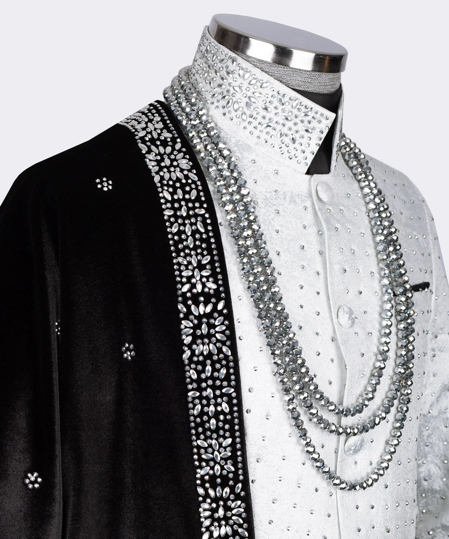 Elegant Sherwani Tuxedo Silver