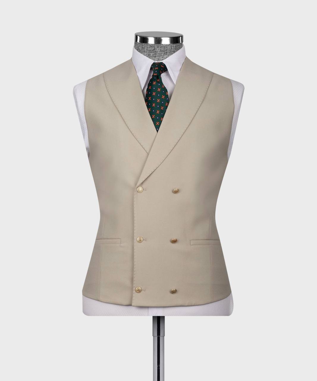Men's Suit Set, %100 Wool, Stone