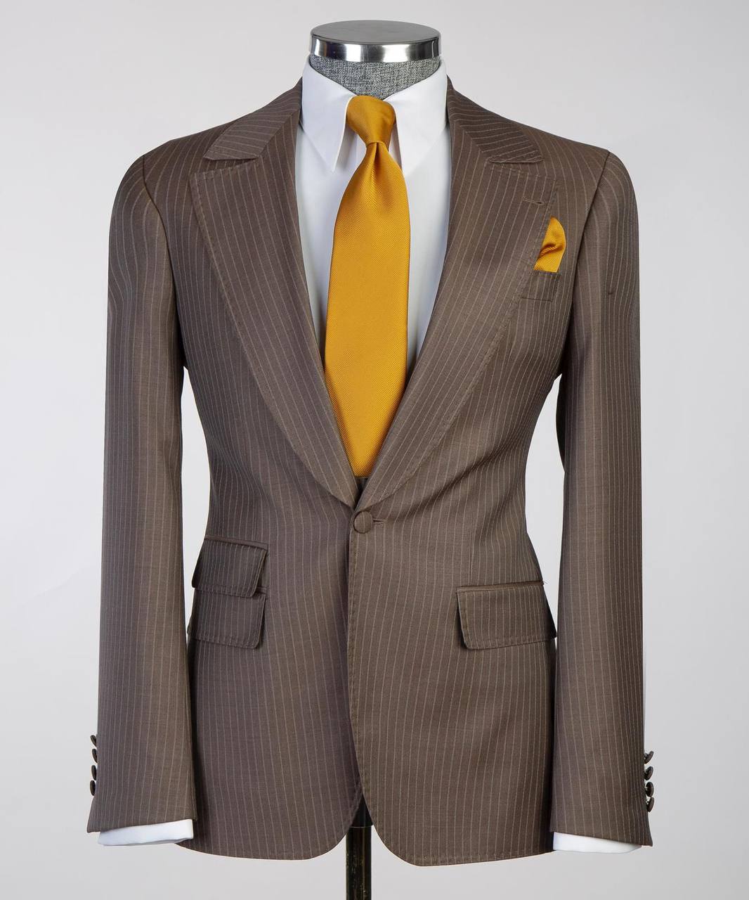 Costume Homme, 2 Pièces, Double Boutonnage, Champagne, Revers Châle, Look Élégant, Idéal pour Mariage, Fêtes, Bal, Célébrations KLD