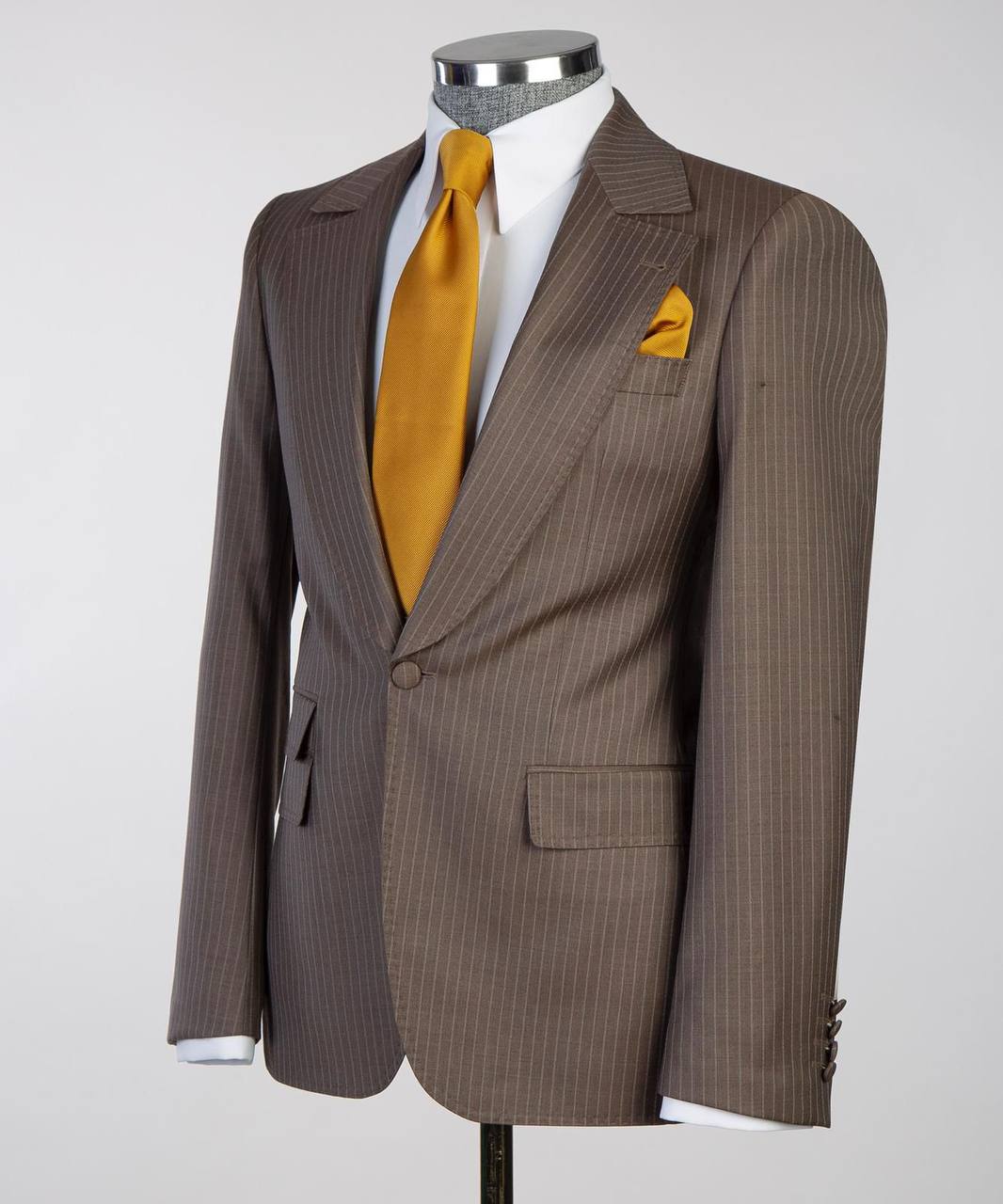 Costume Homme, 2 Pièces, Double Boutonnage, Champagne, Revers Châle, Look Élégant, Idéal pour Mariage, Fêtes, Bal, Célébrations KLD