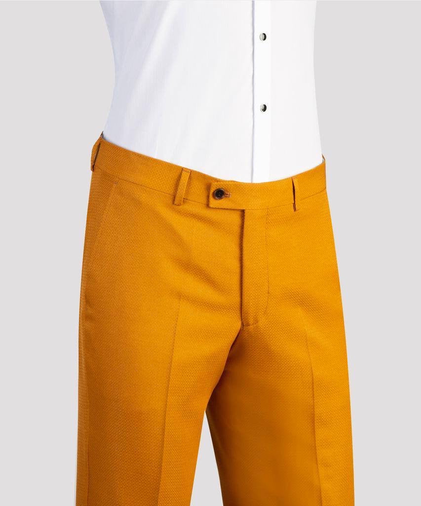 Men's 2 Piece Suit, Orange, Belted Design, Costume