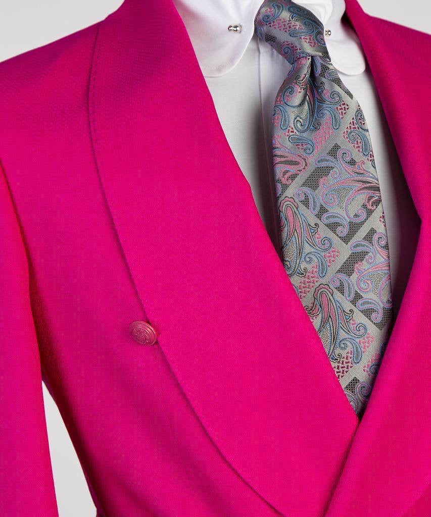 Men's 2 Piece Suit, Bright Pink, Belted Design, Costume